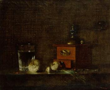 Still life with a coffee mill